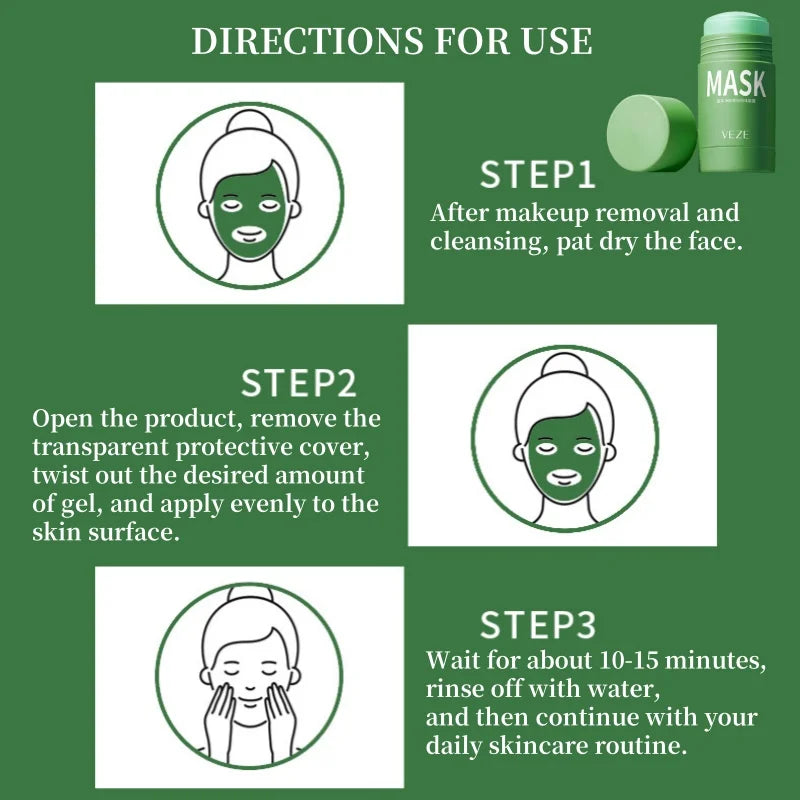 Deep Cleansing Green Tea Pore Refining Mud Mask Stick