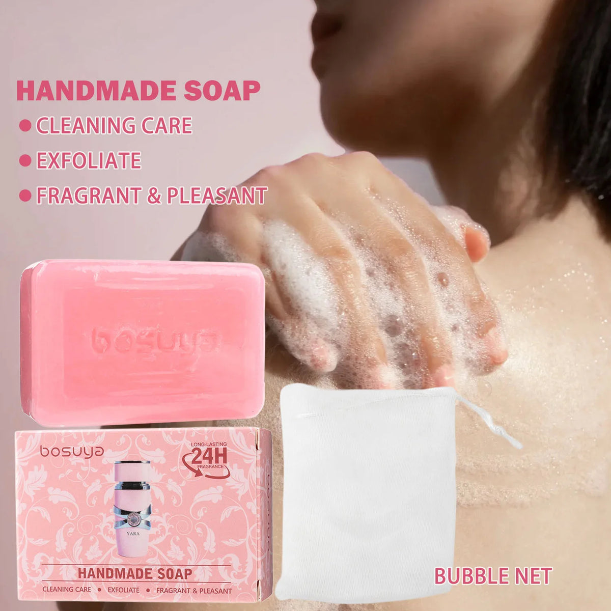 Long-Lasting Fragrant Handmade Exfoliating Soap