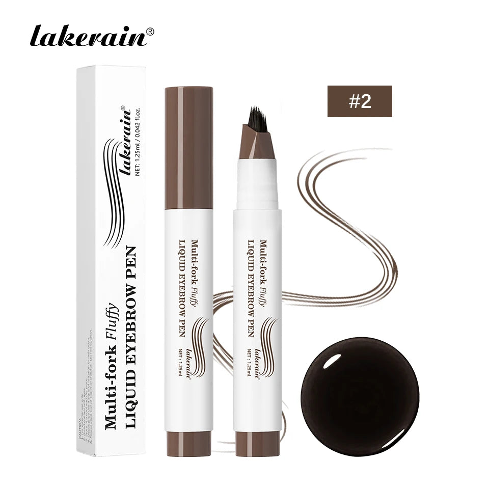 Waterproof Multi-Fork Liquid Eyebrow Pen