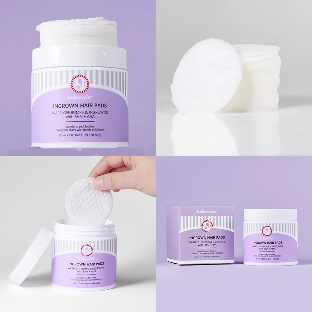 Exfoliating Ingrown Hair and Razor Bump Treatment Pads - 6