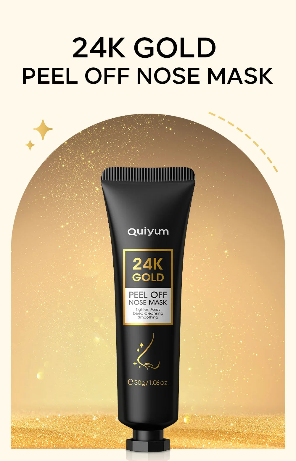 24K Gold Deep Cleansing Pore Peel-Off Nose Mask - 7