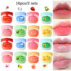 16-Piece Fruity Moisturizing Lip Balm Set
