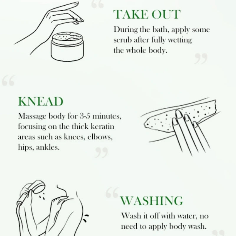Exfoliating Green Tea Body Scrub for Smooth Bright Skin