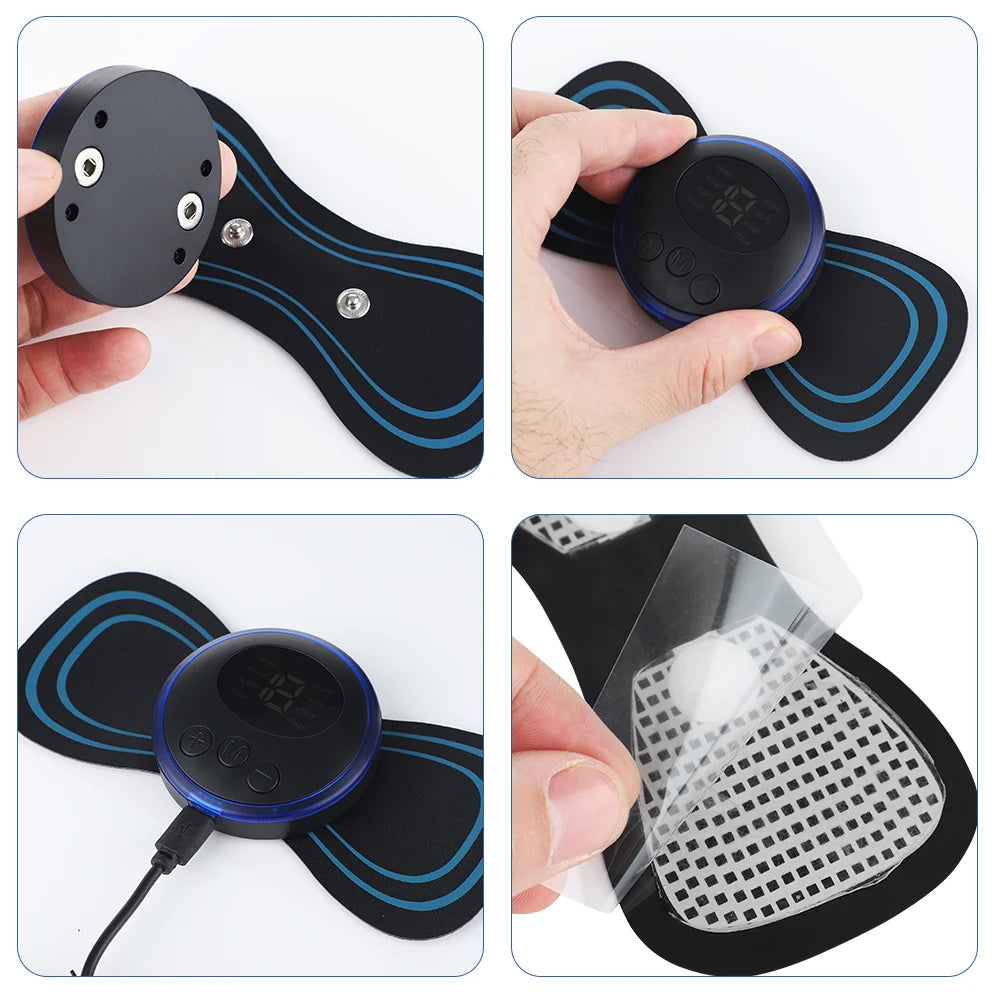 Portable Electric EMS Muscle Stimulator Massage Patch - 16