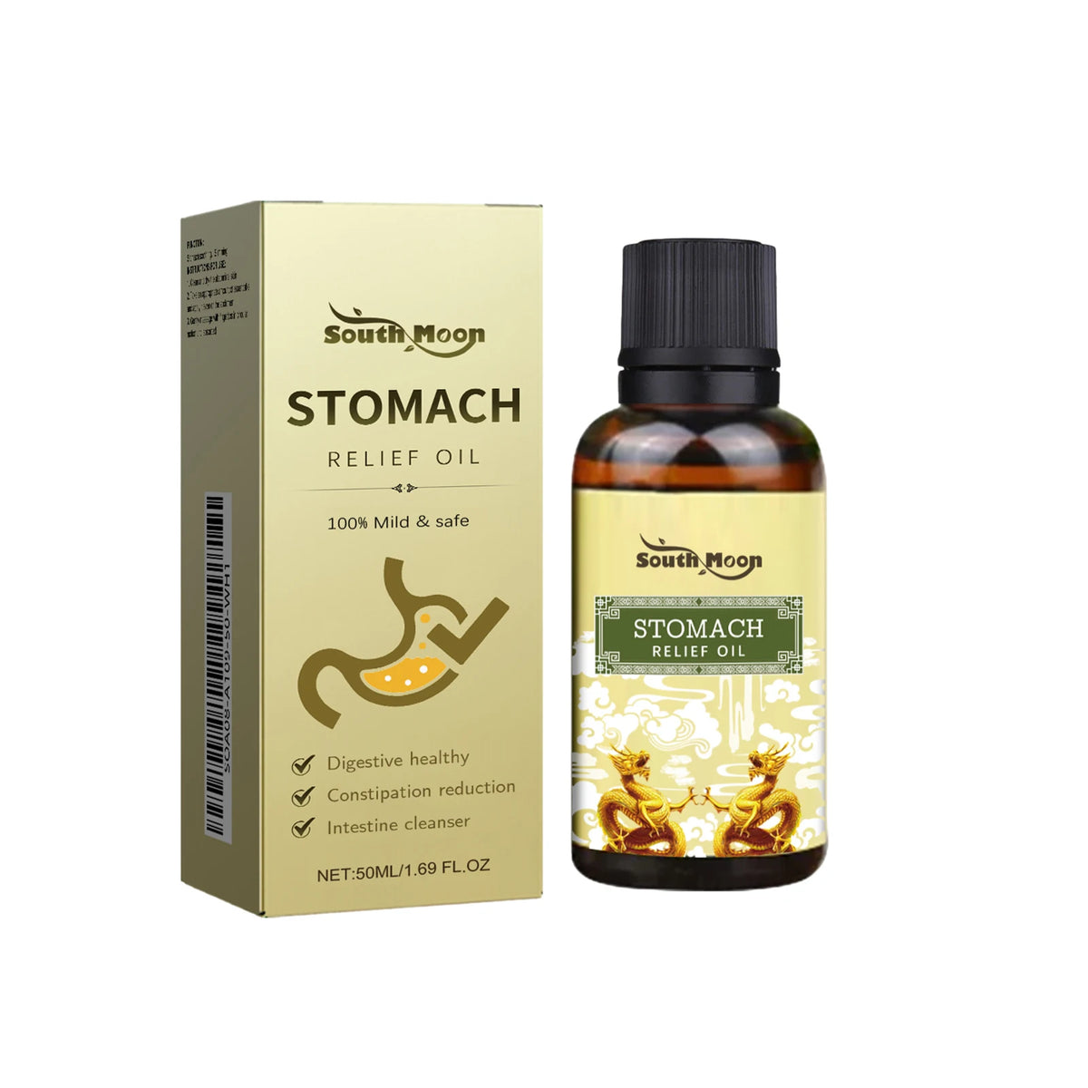 Herbal Abdominal Massage Oil for Natural Digestive Relief