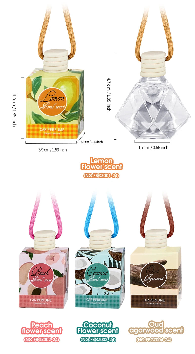 Hanging Fragrant Wooden Car Air Freshener - 23