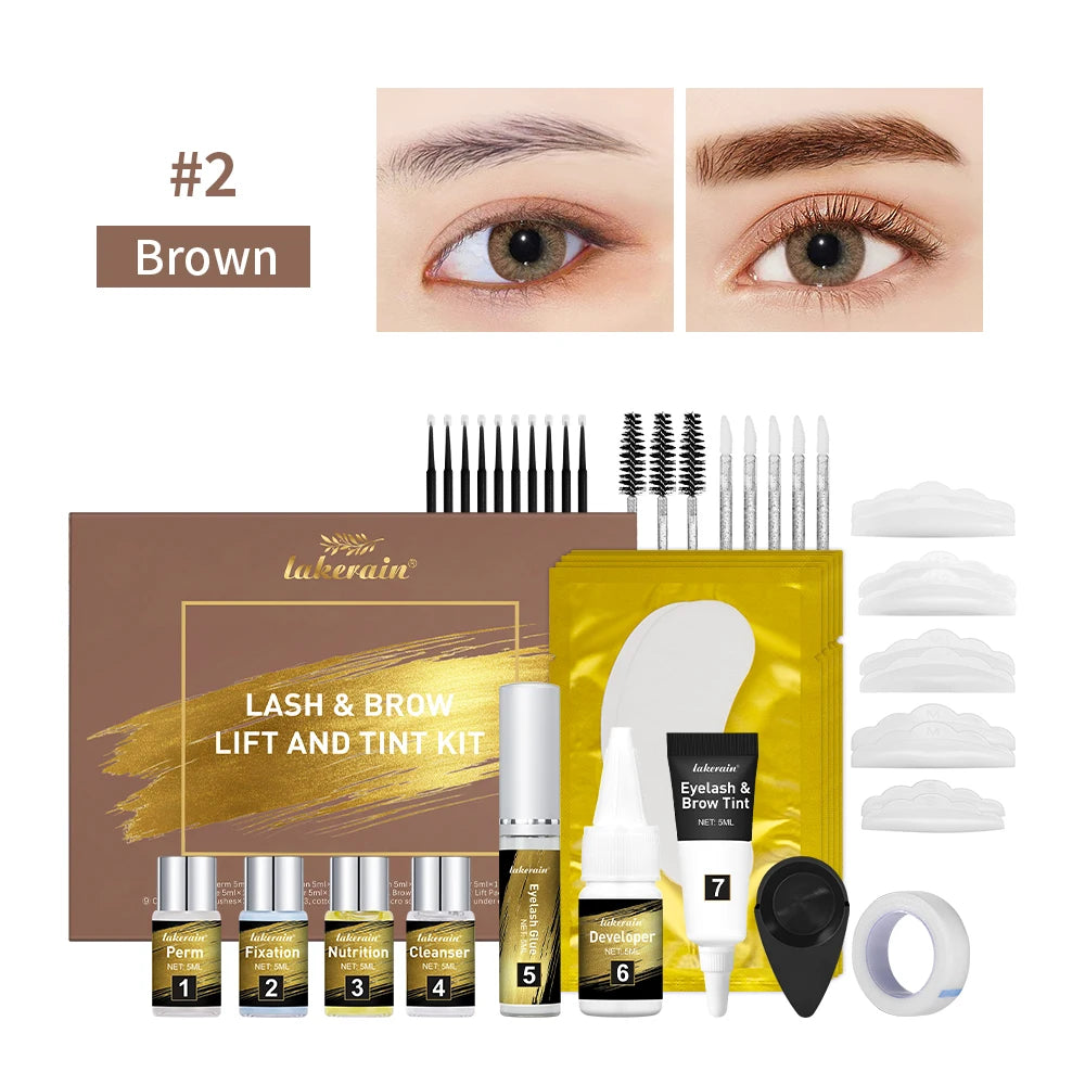 Professional Eyelash and Eyebrow Lift and Tint Kit