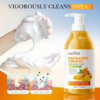Brightening Niacinamide and Turmeric Exfoliating Body Scrub Wash
