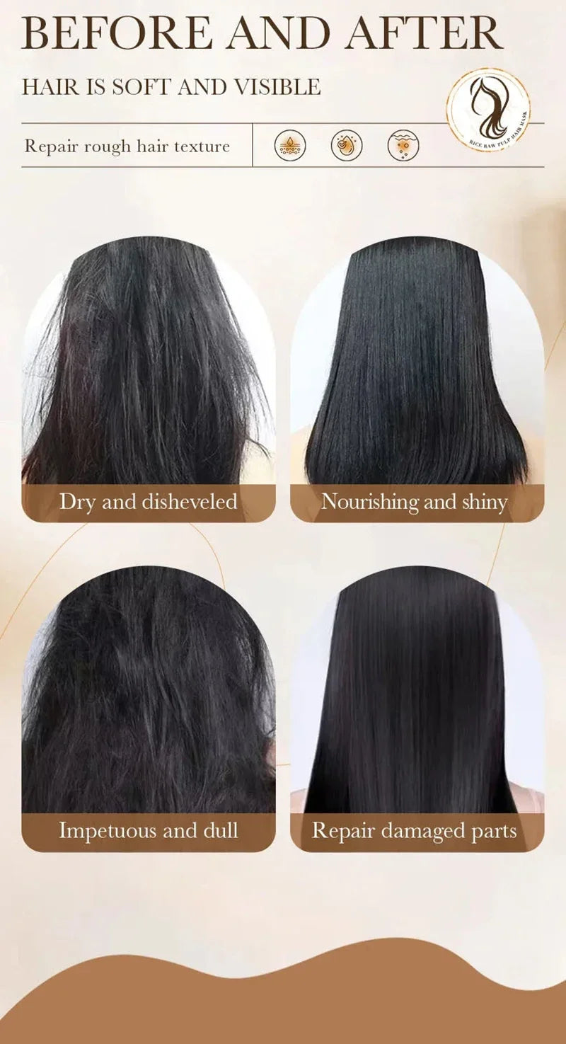 Deep Repairing Rice Hair Mask for Damaged Hair