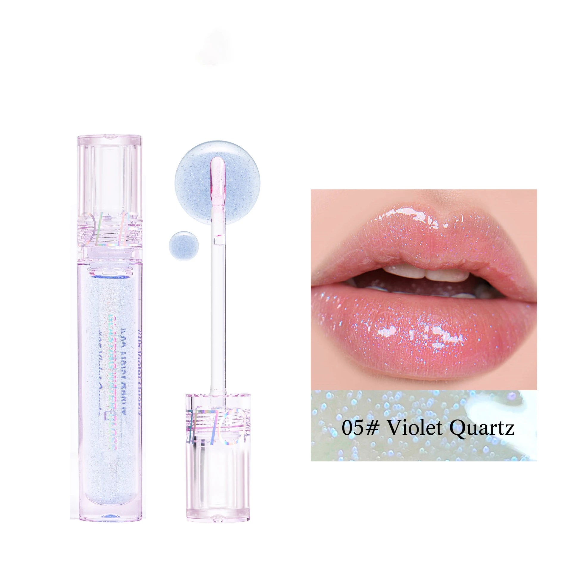 High-Shine Moisturizing Glitter Lip Gloss - 24