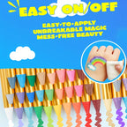 16-Color Face Paint Crayon Set for Parties and Halloween