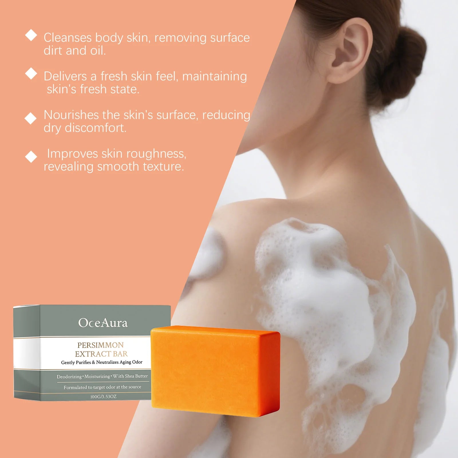 Persimmon Extract Deodorizing Body Soap for Aging Odor - 11