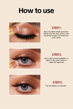 Three-Tone Gradient Eyeshadow Stick for Beginners