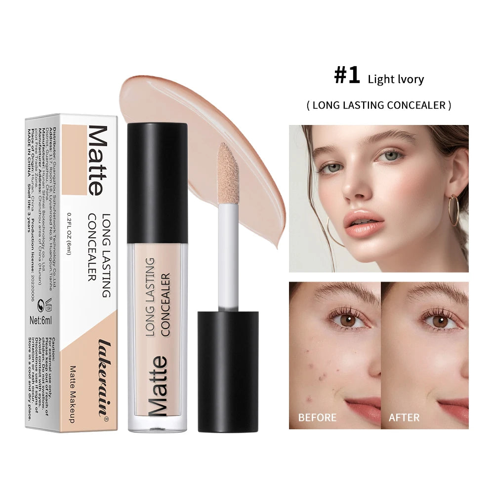 Full Coverage Matte Liquid Concealer for All Skin Types - 19