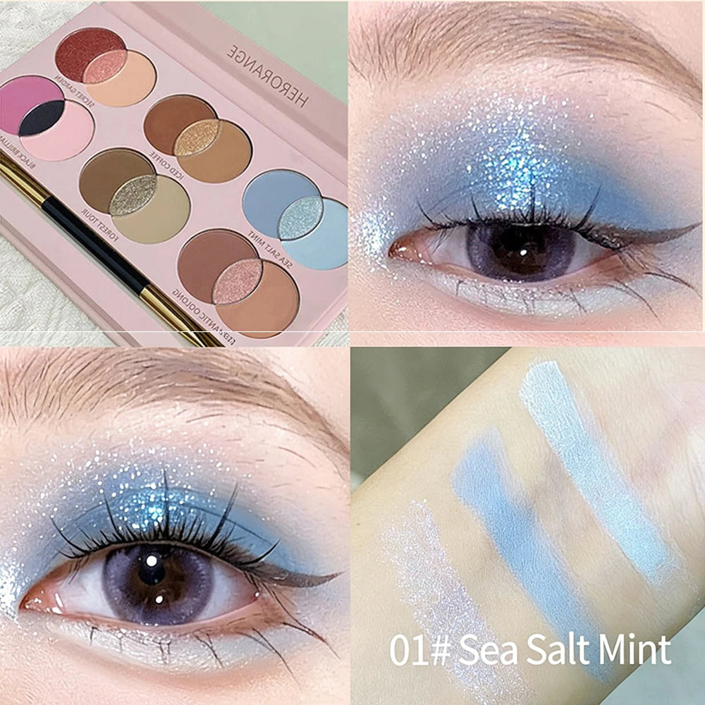 18-Color Vibrant Shimmer Eyeshadow Palette