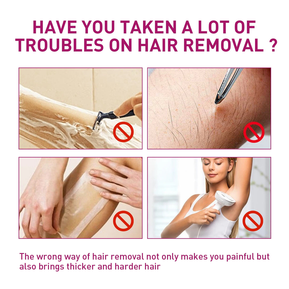 Painless Hair Removal Cream for Sensitive Skin