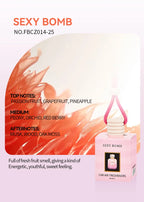 Pink Hanging Car Air Freshener Perfume Bottle
