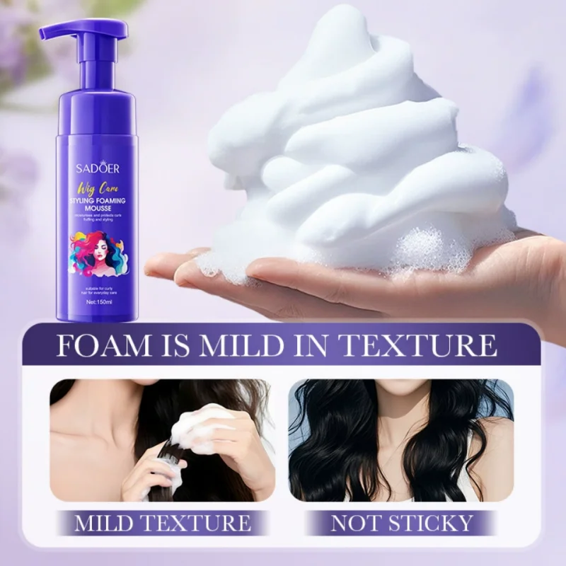Volumizing Hair Styling Mousse for Natural Hold and Shine