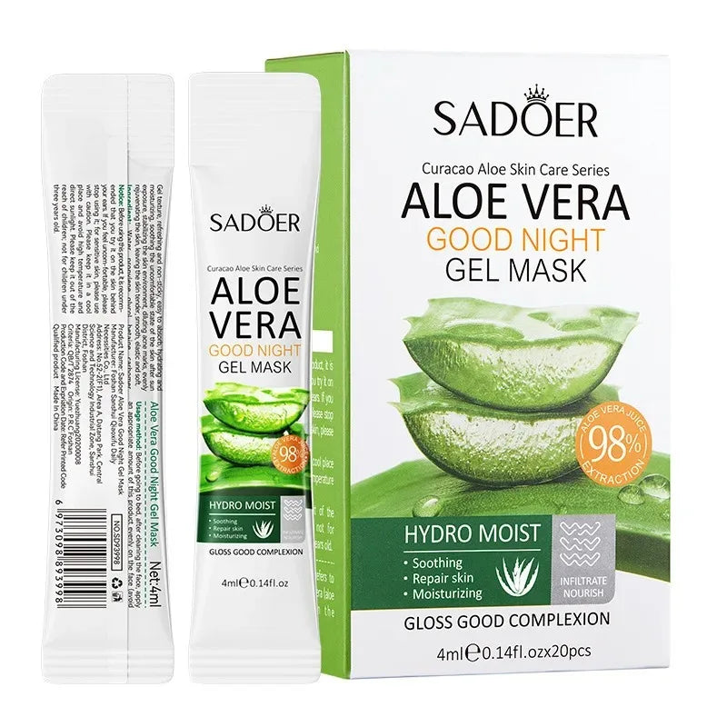 Hydrating Aloe Vera Overnight Gel Facial Masks