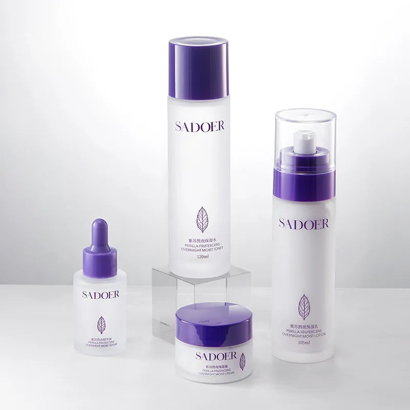 Perilla Overnight Skin Hydrating and Repair Skincare Set - 4