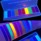 10-Color UV Glow Neon Face and Body Paint Palette