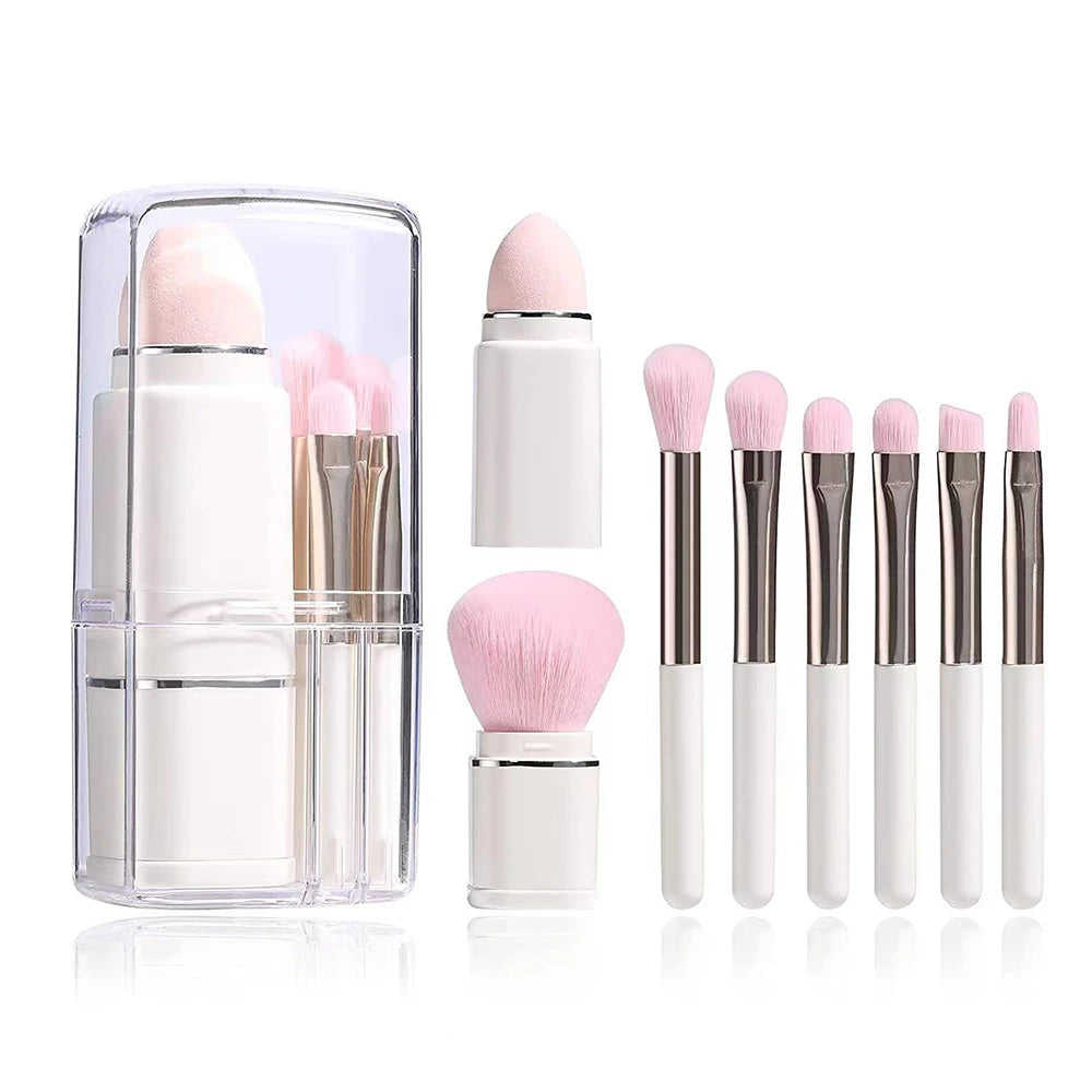 All-in-One Portable Travel Makeup Brush Set - 22