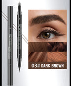 Double-Ended Waterproof Liquid Eyebrow Pen