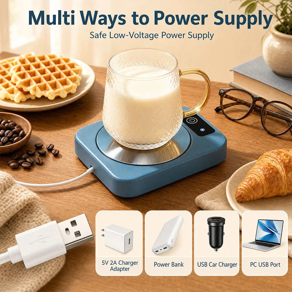 Electric Constant Temperature Beverage Mug Warmer Coaster