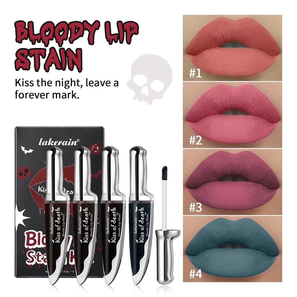 Bloody Matte Liquid Lip Stain for Halloween and Gothic Makeup - 9