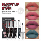 Bloody Matte Liquid Lip Stain for Halloween and Gothic Makeup