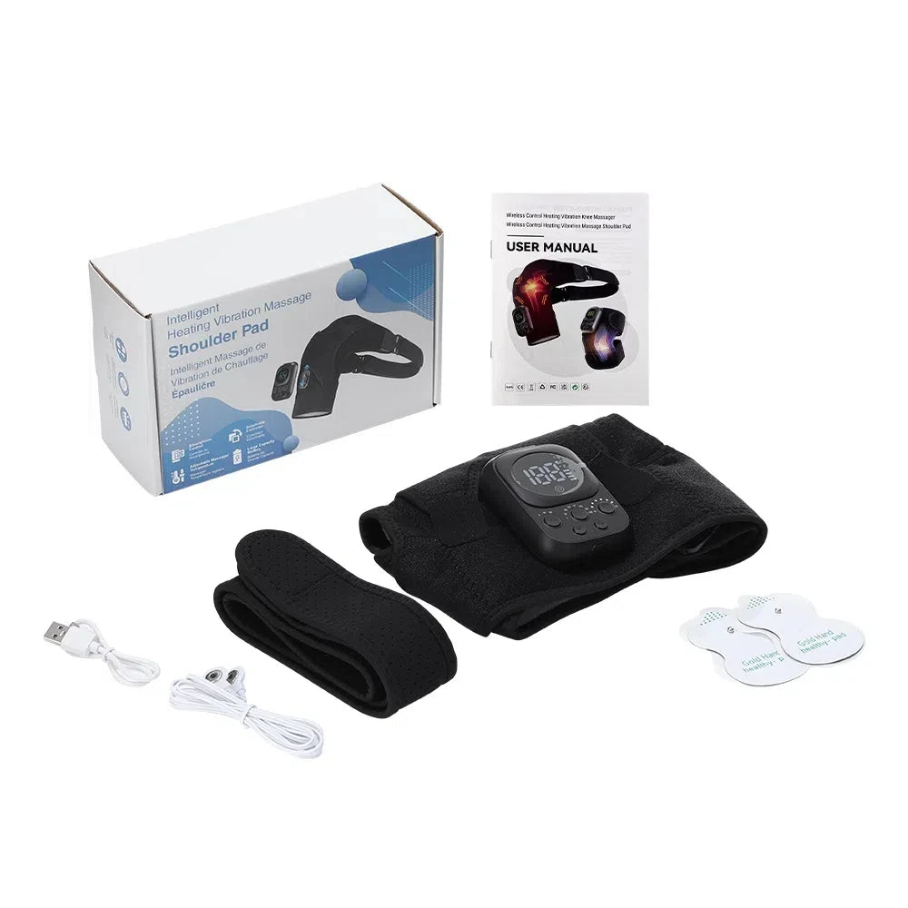 Cordless Heated Shoulder Massage Brace with App Control