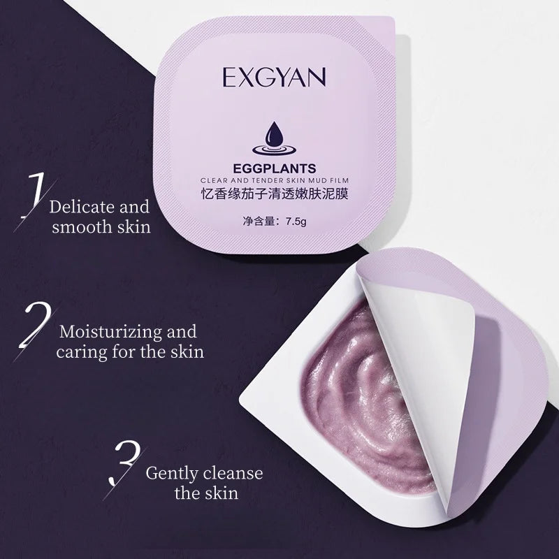 Eggplant Pore Cleansing Mud Mask Set