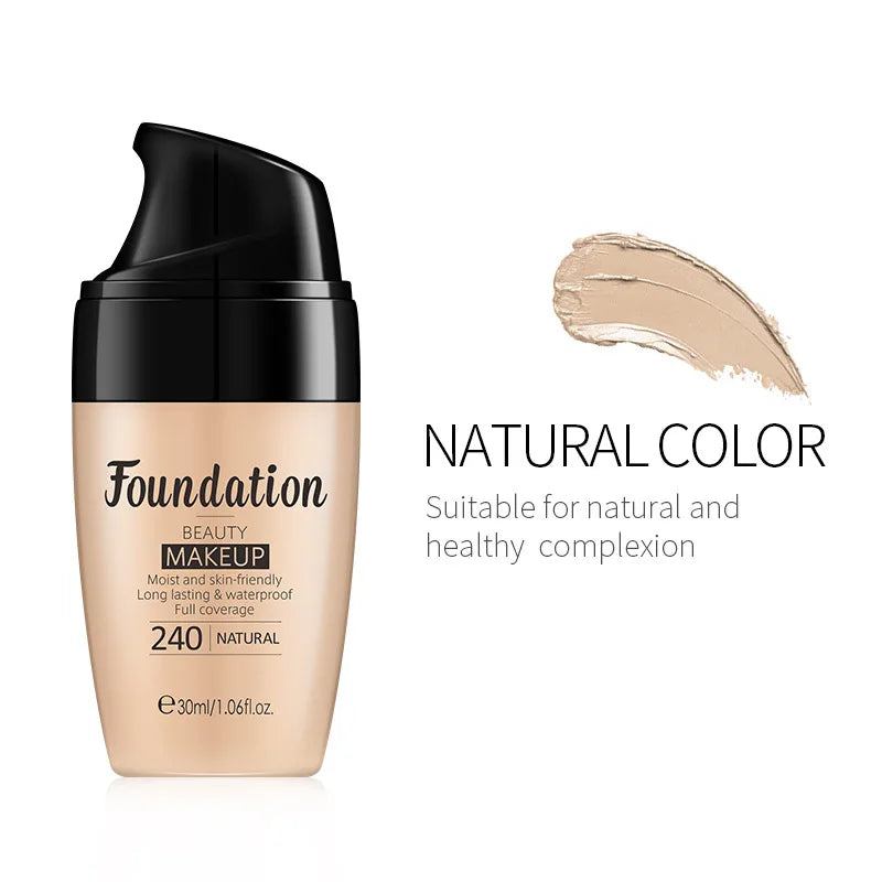 3-Tone Moisturizing Full Coverage Liquid Concealer Foundation