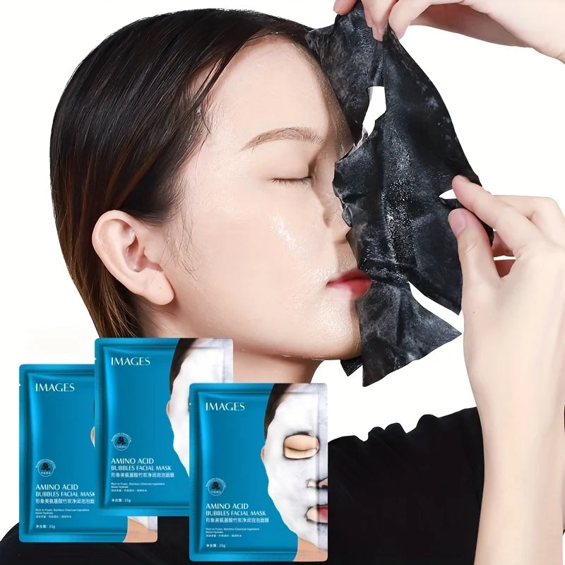 Bamboo Charcoal Bubble Cleansing Mask for Deep Pore Detox