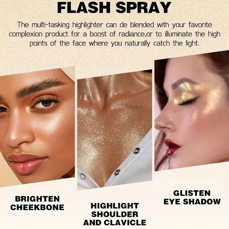 Shimmering Body and Face Glitter Spray