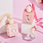 Pink Hanging Car Air Freshener Perfume Bottle