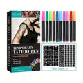 Temporary Tattoo Marker Pen Set with Stencils