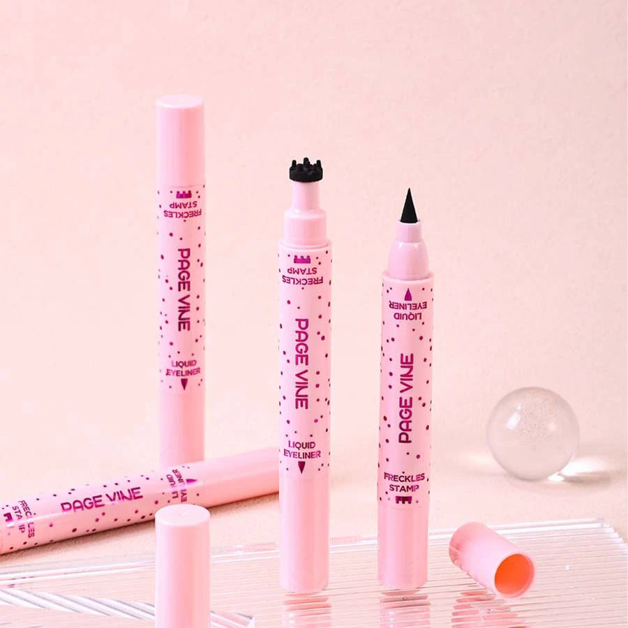 2-in-1 Waterproof Freckle Stamp and Eyeliner Pen - 6