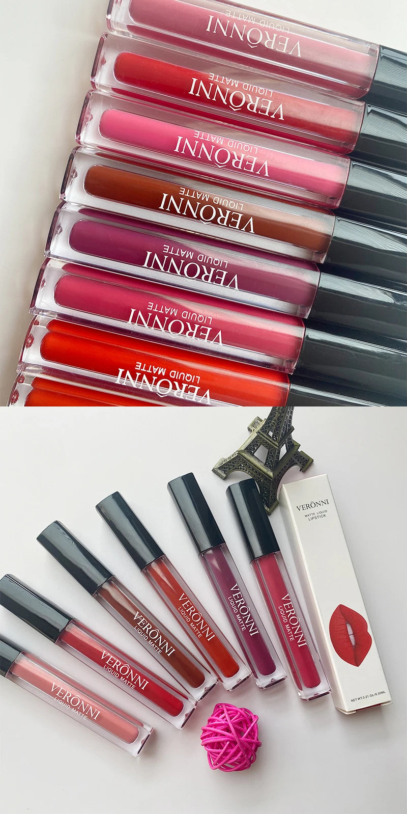 Waterproof Matte Liquid Lipstick Long-Lasting Lip Gloss