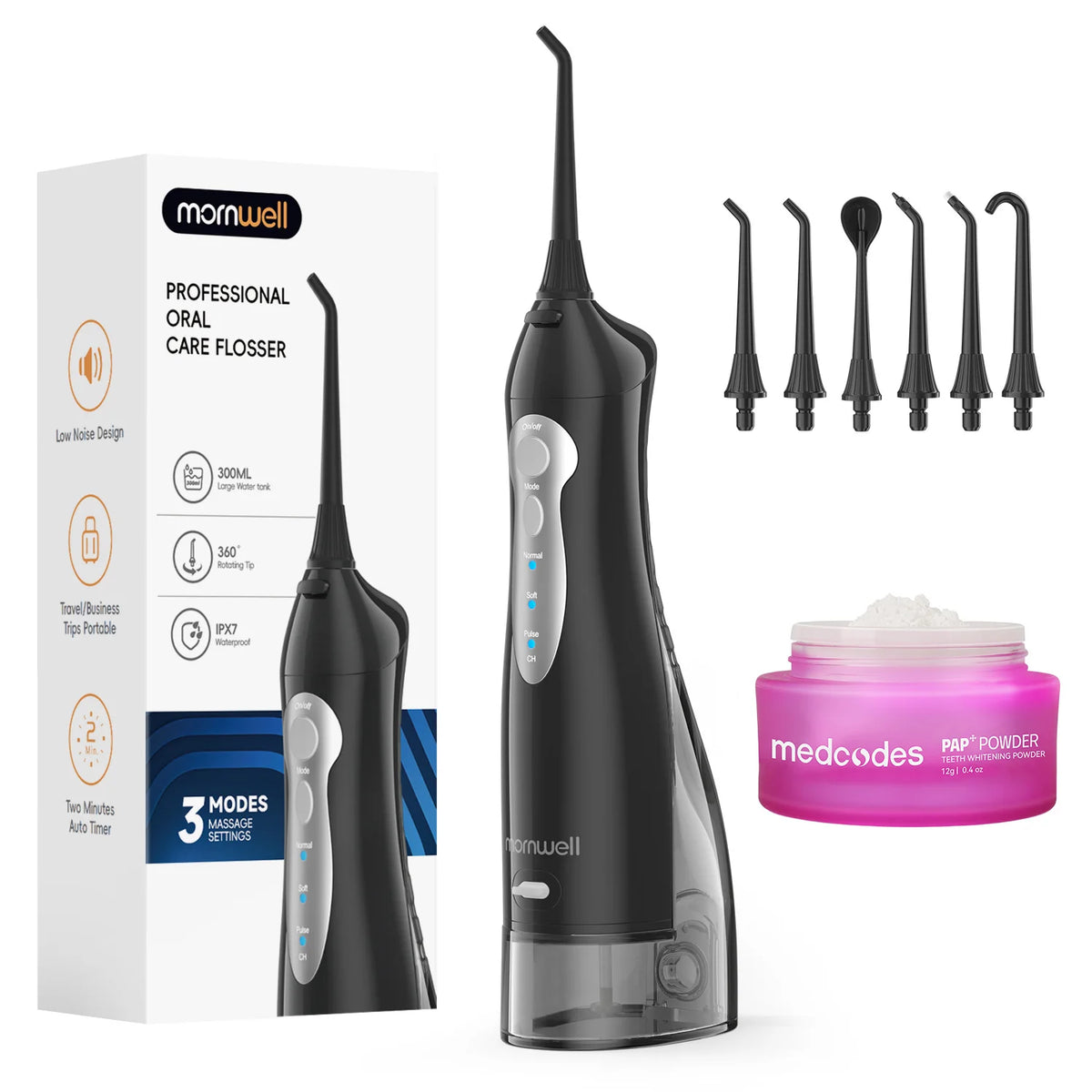 Portable Cordless Water Flosser for Teeth Cleaning