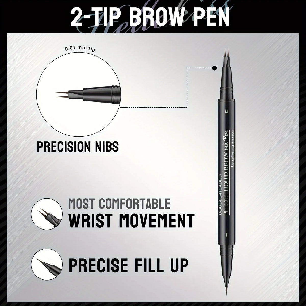 Waterproof Dual-Tip Liquid Eyebrow Pen