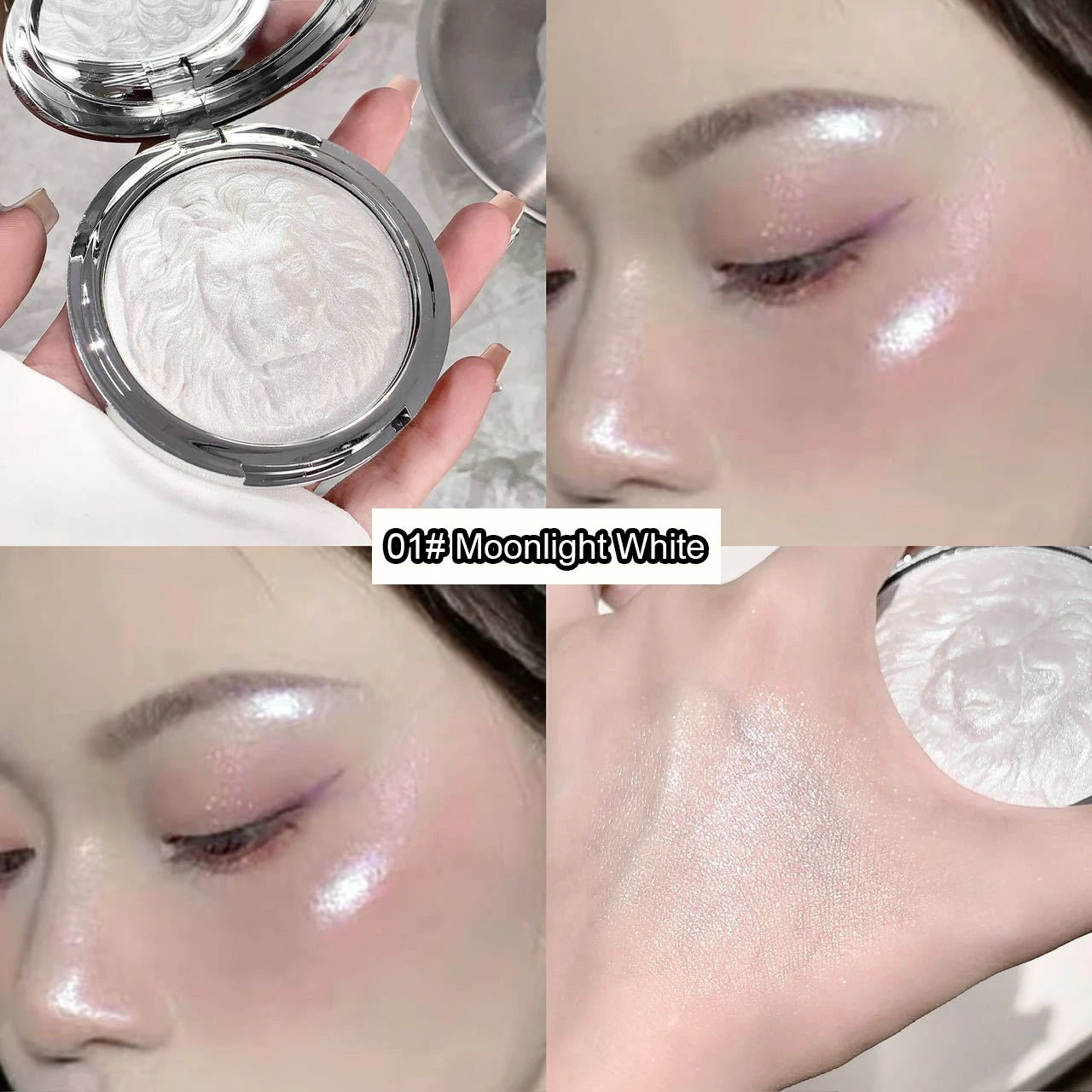 Lion Embossed Shimmer Highlighter Powder - 19