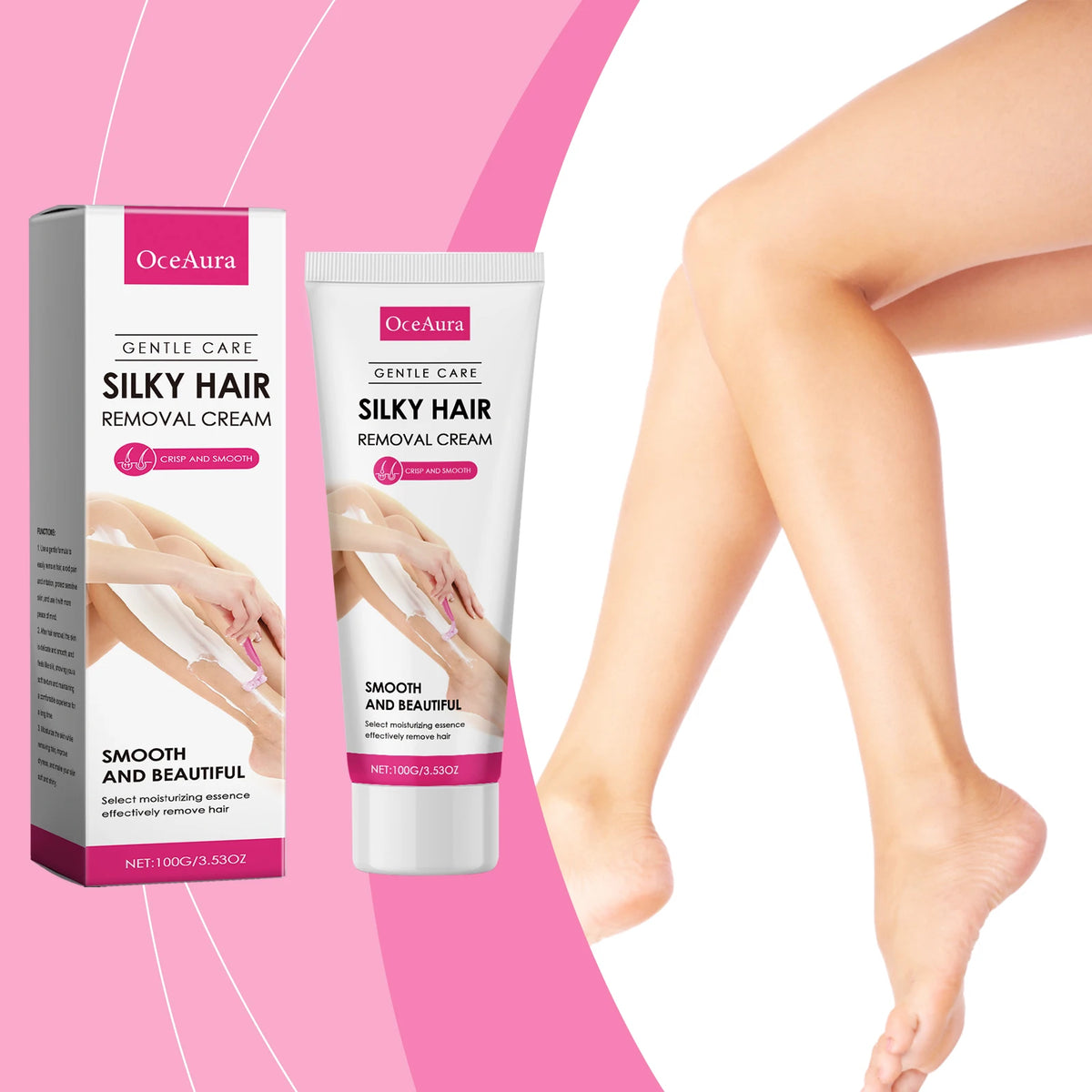 Painless Gentle Hair Removal Cream for Sensitive Skin