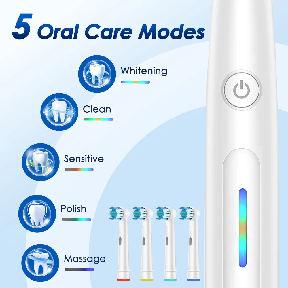 3D Rotating Electric Toothbrush for Deep Cleaning - 4
