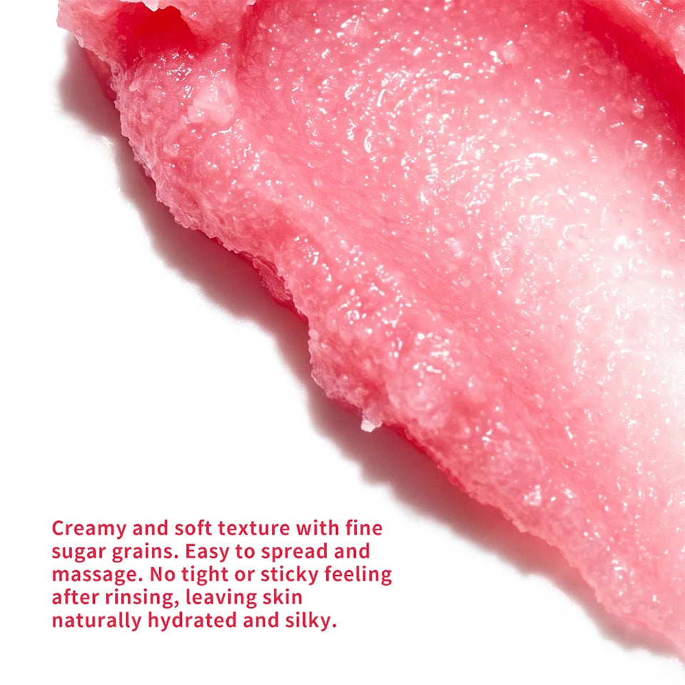 Raspberry Vanilla Sugar Body Scrub for Smooth Exfoliated Skin - 12