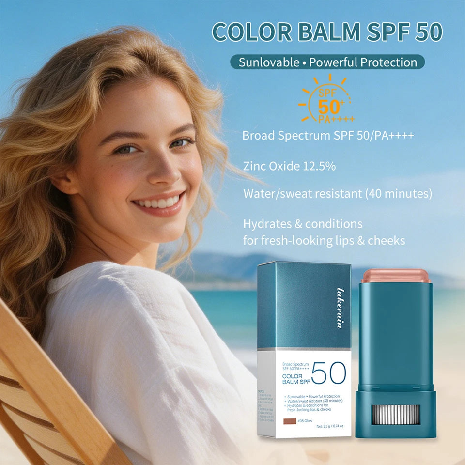 Hydrating SPF 50 Sunscreen Blush Balm Stick