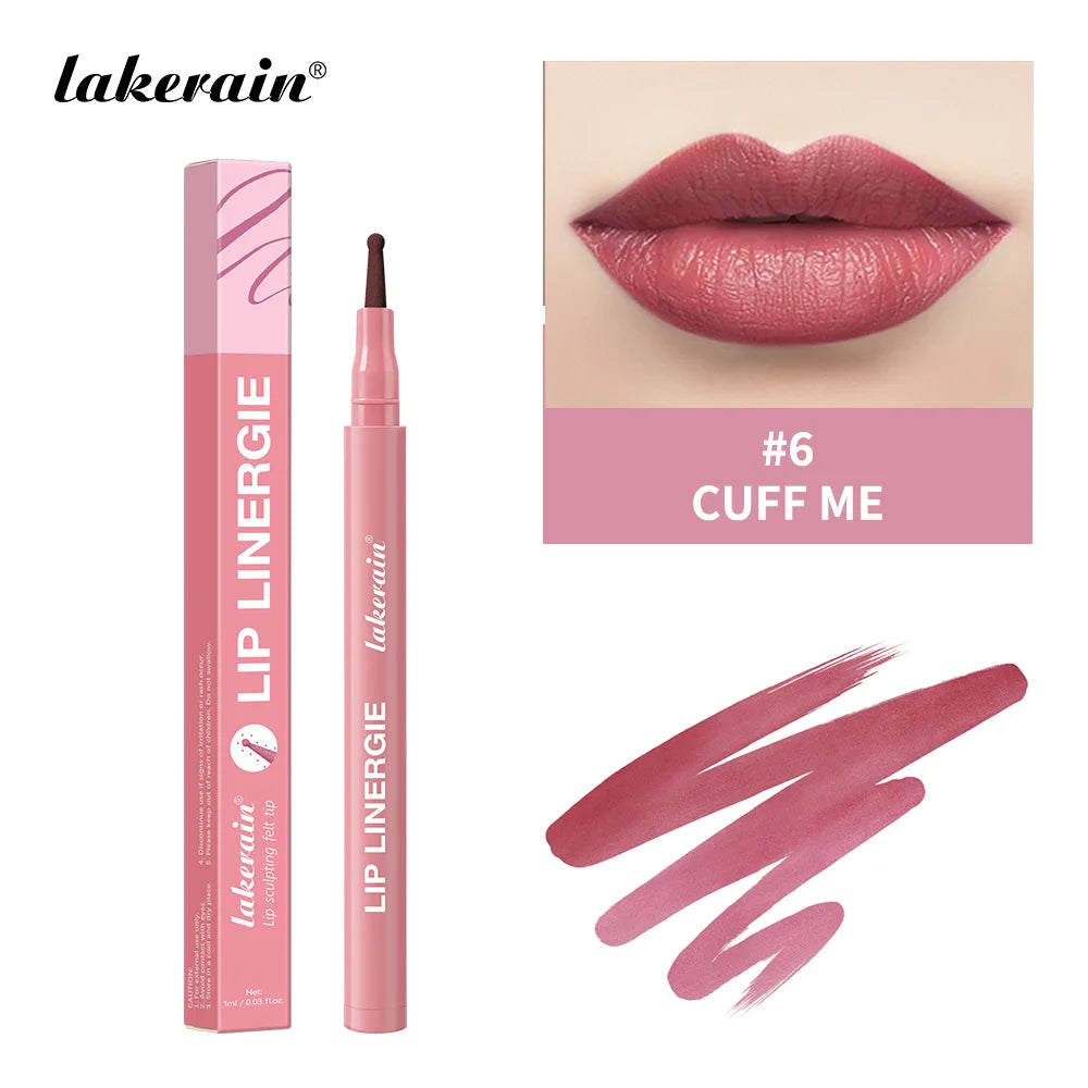 Waterproof Felt-Tip Lip Liner Stain for Sculpted Lips