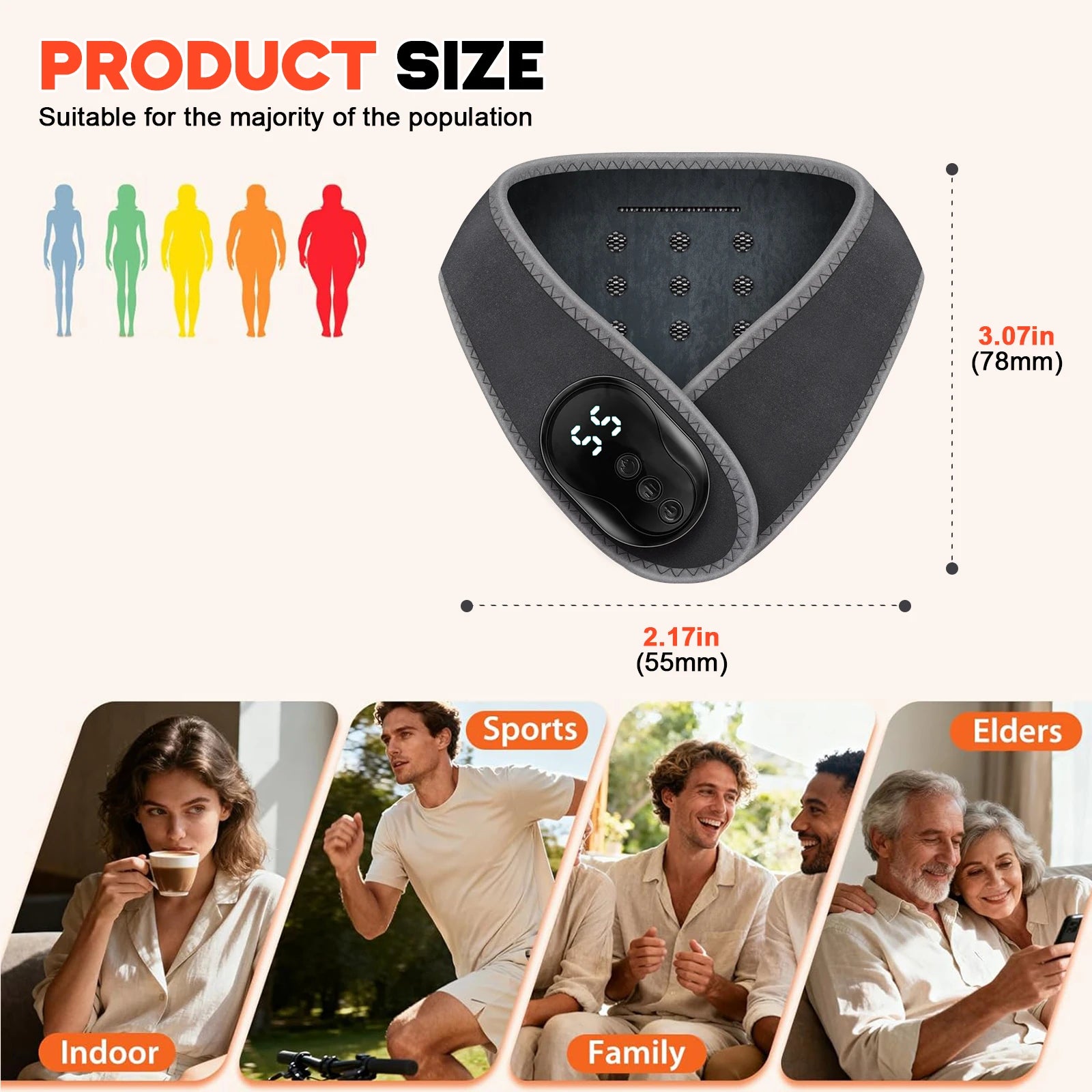 Portable Cordless Vibration Neck Massager Wrap - 6