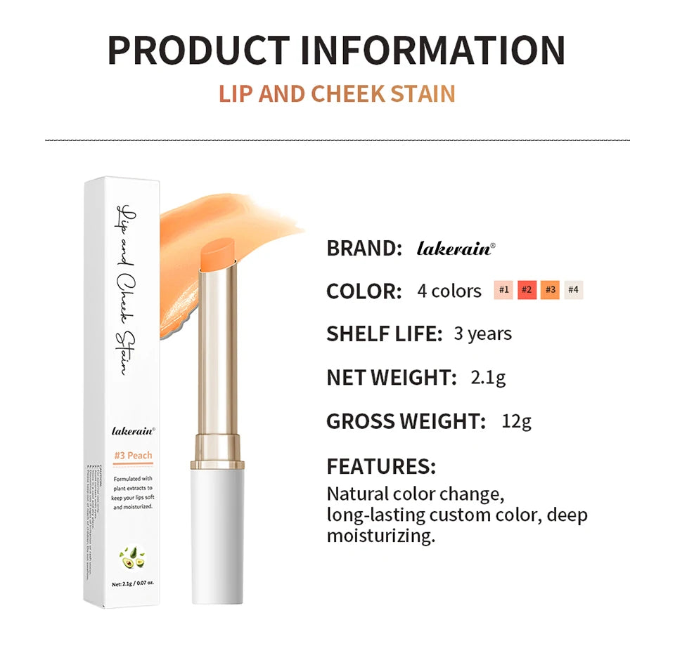pH-Activated Color Changing Lip and Cheek Stain - 16