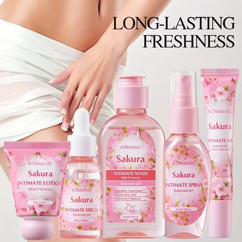 5-Piece Sakura Intimate Care and Hygiene Set - 1